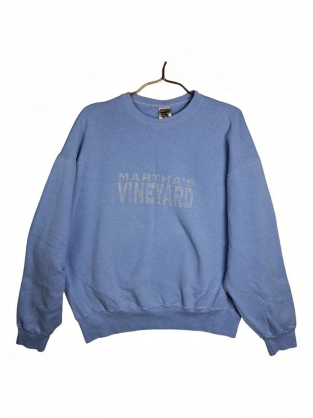 Vtg 90s Marthas Vineyard Sweatshirt Mens XL Blue Fruit of the Loom Heavy USA